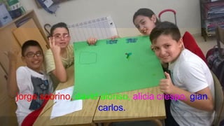 jorge sobrino, david alonso, alicia crespo, gian
carlos.
 