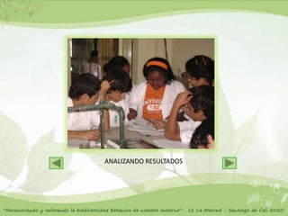 ANALIZANDO RESULTADOS
 