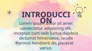 Lorem ipsum dolor sit amet
consectetur adipiscing elit,
inceptos cum velit luctus dapibus
dictumst himenaeos, iaculis
primis hendrerit dis placerat
varius.
INTRODUCCI
ÓN
 