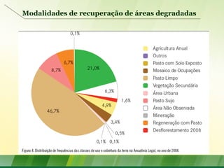 Modalidades de recuperação de áreas degradadas
 