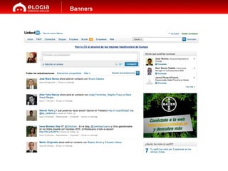 Contenidos Establecer un  marco de acción  para el año 2011 que englobe los objetivos de venta/registro. Banners 