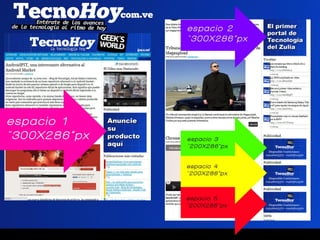 Presentación publicidad en tecnohoy.com.ve