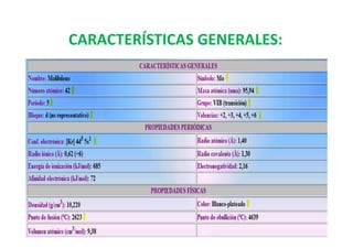 CARACTERÍSTICAS GENERALES:
 