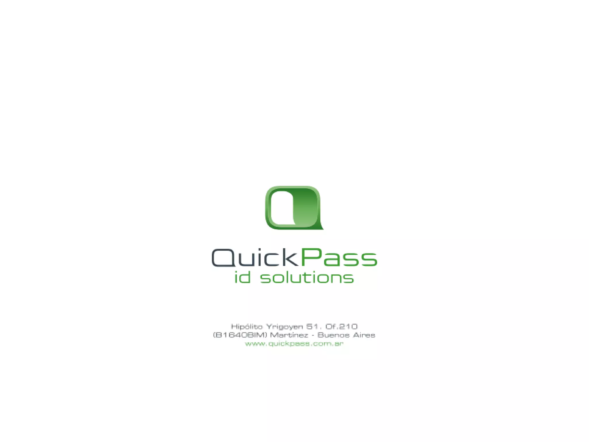 Presentación quick pass web tya