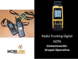Radio Trunking Digital GOTA Comunicación  Grupal Operativa 