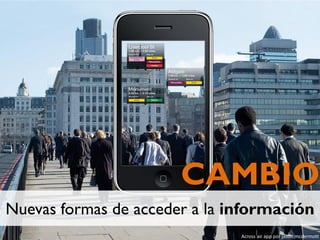 Nuevas formas de acceder a la información
CAMBIO
Across air app por jason.mcdermott
 
