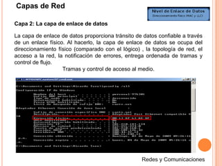 Capas de RedA principios de la década de 1980 el desarrollo de redes sucedió con desorden en muchos sentidos.De la misma forma en que las personas que no hablan un mismo idioma tienen dificultades para comunicarse, las redes que utilizaban diferentes especificaciones e implementaciones tenían dificultades para intercambiar información. El mismo problema surgía con las empresas que desarrollaban tecnologías de conexión privadas o propietaria.Redes y Comunicaciones