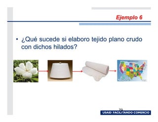 Ejemplo 6


• ¿Qué sucede si elaboro tejido plano crudo
  con dichos hilados?




                                   79
 