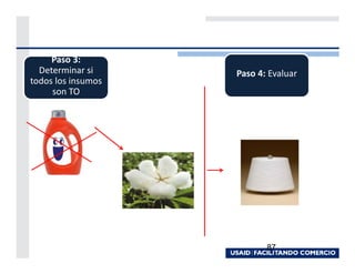 Paso 3:
  Determinar si     Paso 4: Evaluar
todos los insumos
     son TO




                           87
 