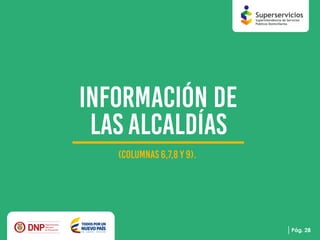 Presentación reporte de la estratificación y coberturas