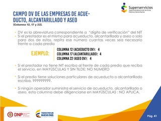 Presentación reporte de la estratificación y coberturas