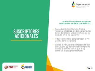 Presentación reporte de la estratificación y coberturas