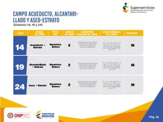 Presentación reporte de la estratificación y coberturas