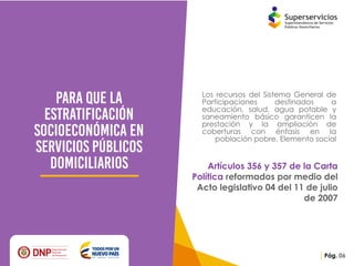 Presentación reporte de la estratificación y coberturas