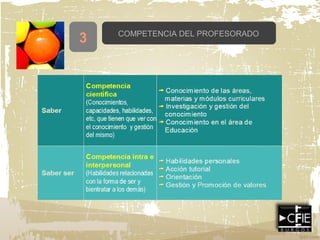 3 COMPETENCIA DEL PROFESORADO
 