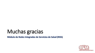 Redes Integradas de Servicios de Salud (RISS), Colombia | PPTX