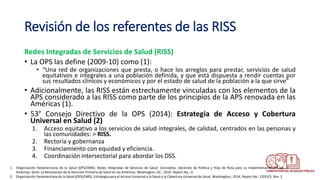 Redes Integradas de Servicios de Salud (RISS), Colombia | PPTX
