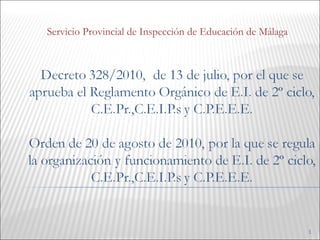Servicio Provincial de Inspección de Educación de Málaga 
