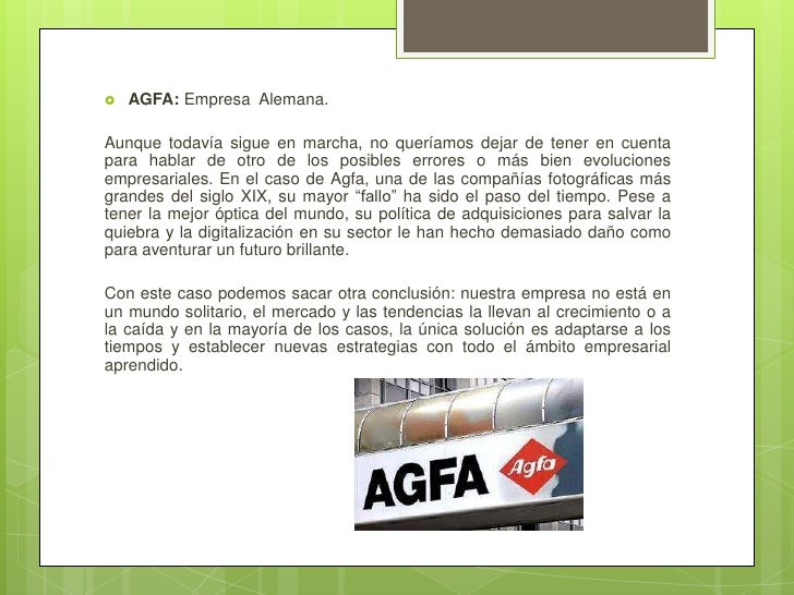 Ejemplos de Empresas que han fracasado