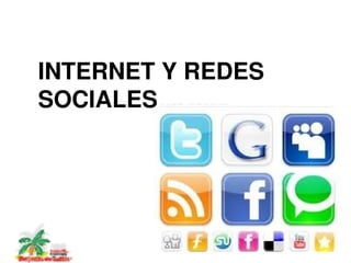 INTERNET Y REDES 
    SOCIALES




              Buenos usos en Redes Sociales. 1º ESO
 