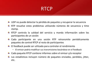 Protocolo Rtp RTP -- Real-time Transport Protocol | PPT