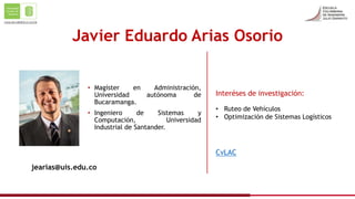 • Magíster en Administración,
Universidad autónoma de
Bucaramanga.
• Ingeniero de Sistemas y
Computación, Universidad
Indu...
