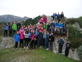 Senderismo por el Sueve 2º ESO. (Noviembre 2013)