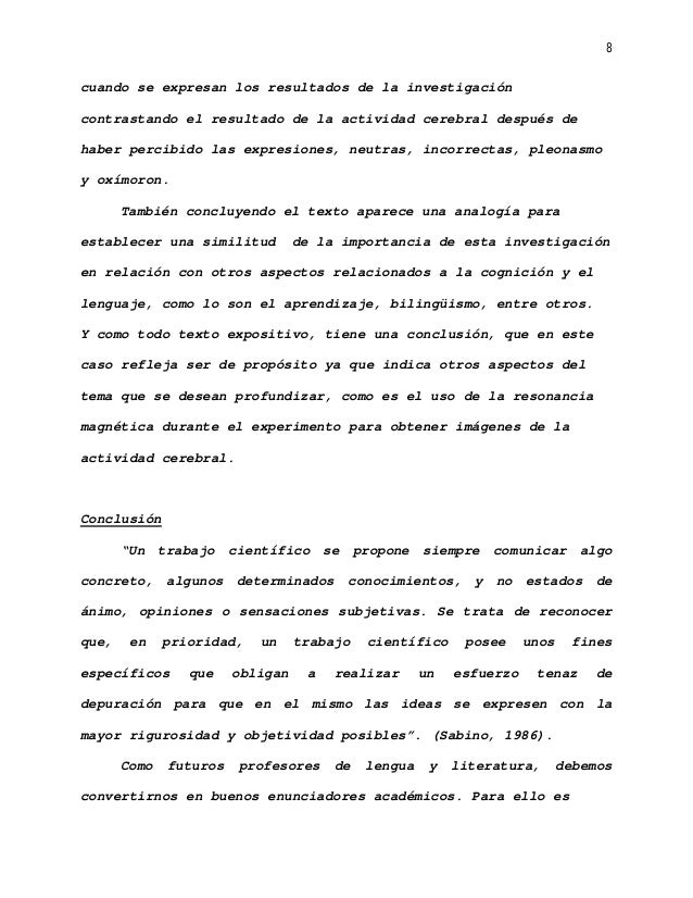 Ejemplo De Elaboracion De Texto Expositivo