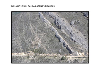 ZONA DE UNIÓN CALIZAS-ARENAS-PIZARRAS
 