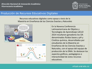 Producción de Recursos Educativos Digitales
Prácticas en nutrición clínica materno infantil
Docente: Sandra Patricia Gueva...