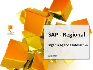 SAP - Regional Ingenia Agencia Interactiva Julio 2009 