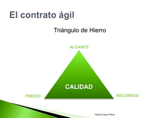 Triángulo de Hierro

              ALCANCE




             CALIDAD
PRECIO                                       RECURSOS
...