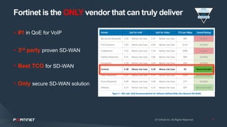 presentación Secure SD WAN FORTINET RESUMIDA | PDF