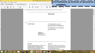 17) Finalmente ya tenemos el documento
completo.
 