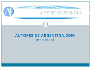 Autores de argentina.com Septiembre 2010 