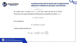 Fundamentos de la teoría de la exploración
eléctrica mediante campos constantes.
 