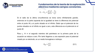 Fundamentos de la teoría de la exploración
eléctrica mediante campos constantes.
 