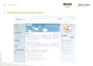 Gestionar proyectos del cliente01Ejemplo de uso