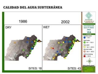 CALIDAD DEL AGUA SUBTERRÁNEA
 