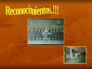 Reconocimientos.!!! 