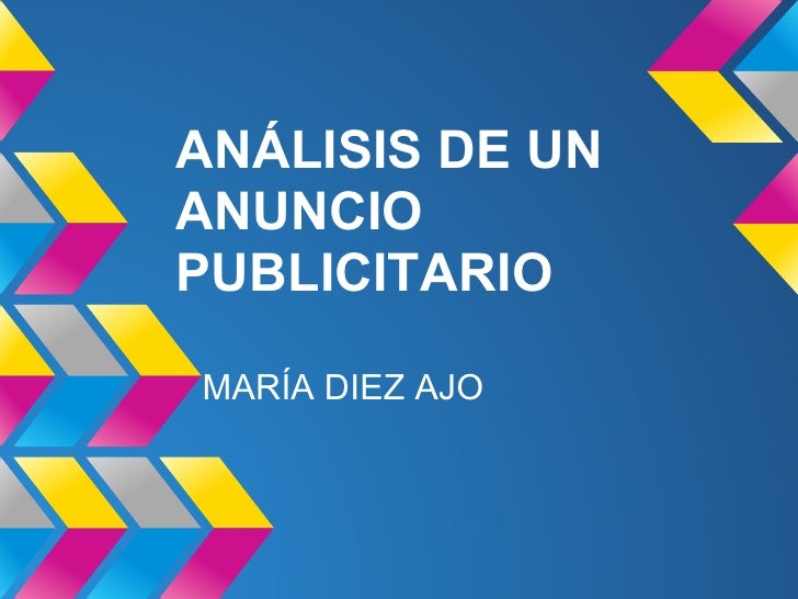 ANÁLISIS DE UN ANUNCIO PUBLICITARIO