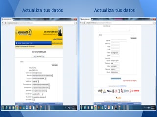 Actualiza tus datos   Actualiza tus datos
 