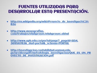 PASOS PARA HACER UN PROYECTO DE INVESTIGACION | PDF