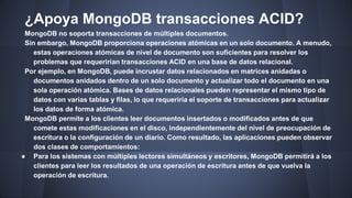 Características MONGO DB