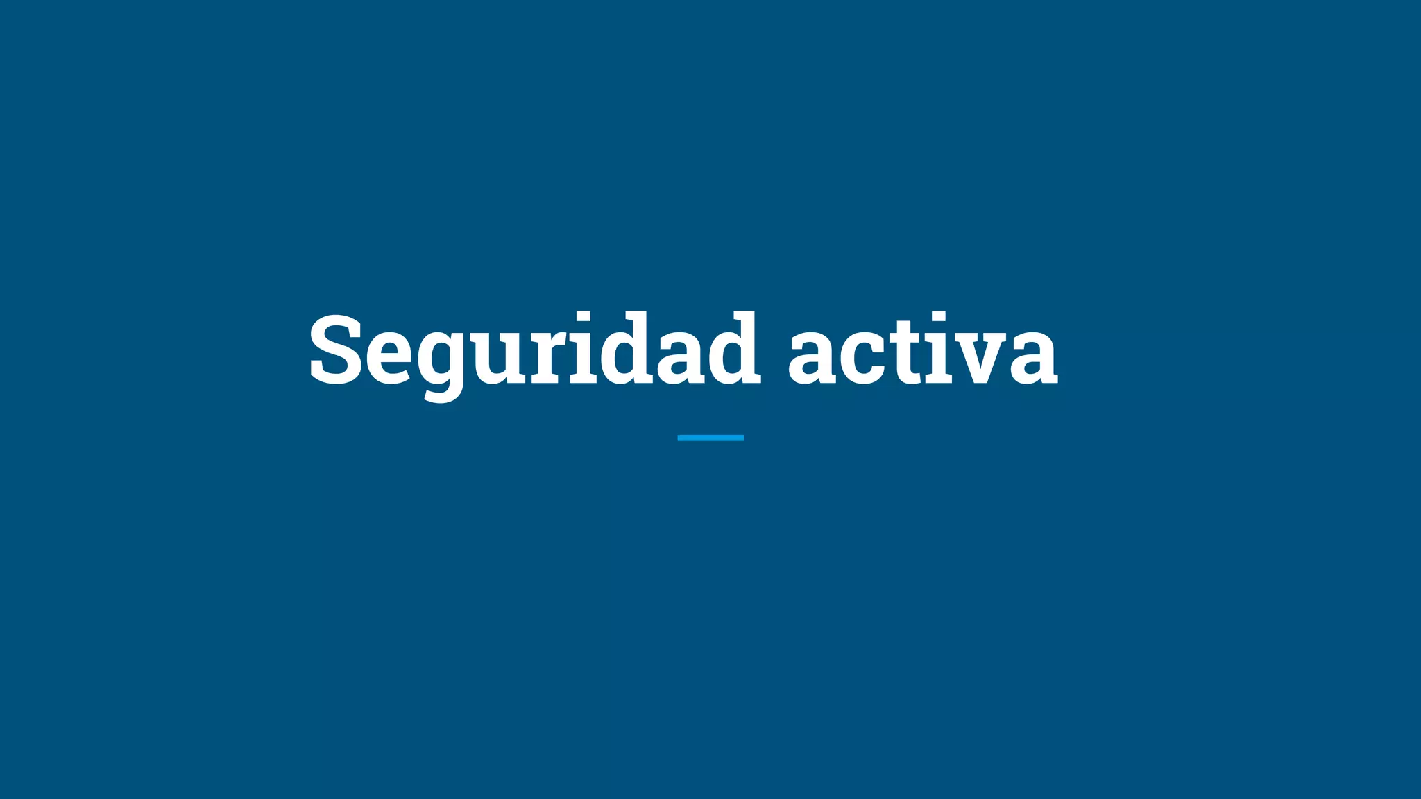 Seguridad activa
 
