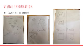 VISUAL INFORMATION
● Images of the process
 