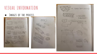 VISUAL INFORMATION
● Images of the process
 