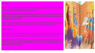 Personajes:
Capitán Paiva: Era un cuzqueño alto, muy obediente y algo ingenuo ya que hacia las cosas sin
analizarlas, él solo cumplía la orden tal cual le fue dicha.
General Salaverry: era un hombre astuto y de noble corazón que al inicio creyó en la inteligencia de
Paiva pero que con las respuestas que recibía de Paiva poco a poco se fue dando cuenta que la
brutalidad de Paiva era certera.
“Cuculí”: era un soldado que no había sido instruido, además tenia la confianza de Salaverry y se
aprovechaba para poder hacer sus barrabasadas. Fue victima de la brutalidad de Paiva.
Opinión Personal:
Esta tradición me parece entretenida y además que puede ocurrir en la vida cotidiana, tal vez no en
tal proporción (matar a una persona) pero si en cosas simples como no entender una expresión.
Además da a conocer la gran paciencia que poseía el general Salaverry para poder aguantar a
Paiva. Y aunque Paiva cometió actos terribles, no lo hizo por mala intención, fue solo por la
ingenuidad que lo caracterizaba.
 