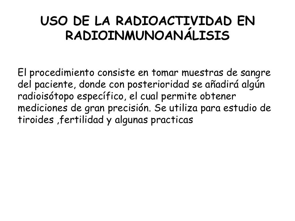 Aplicaciones de la radioactividad