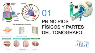 PRINCIPIOS
FÍSICOS Y PARTES
DEL TOMÓGRAFO
01
 